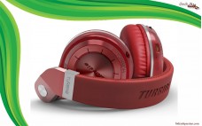 هدفون بلوتوث بلاژیو توربین T2 قرمز Bluedio T2-Turbine Bluetooth Red